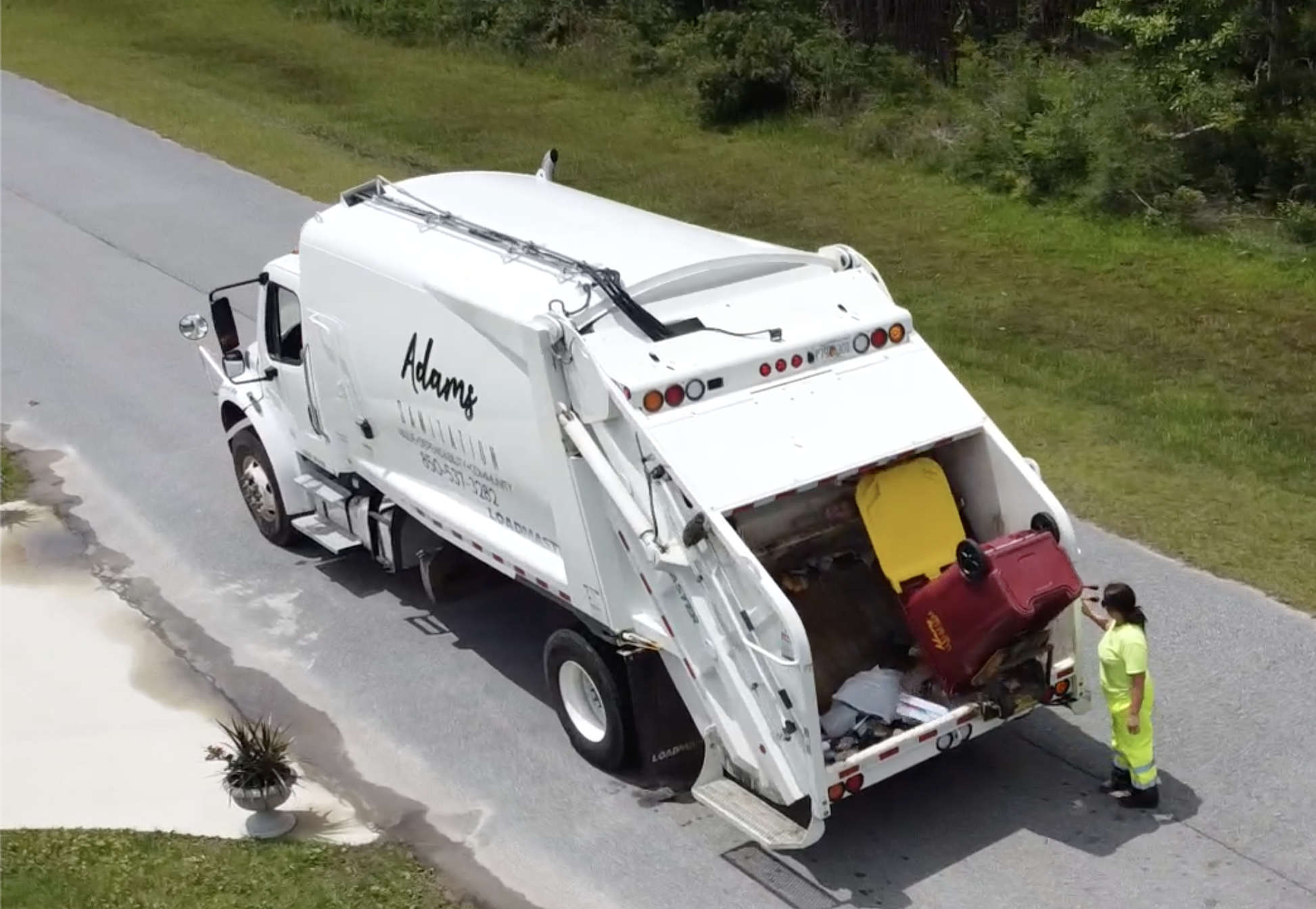 Adams Sanitation Garbage Trucks