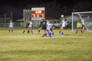 a girls soccer game between niceville and Panama City Arnold high schools.