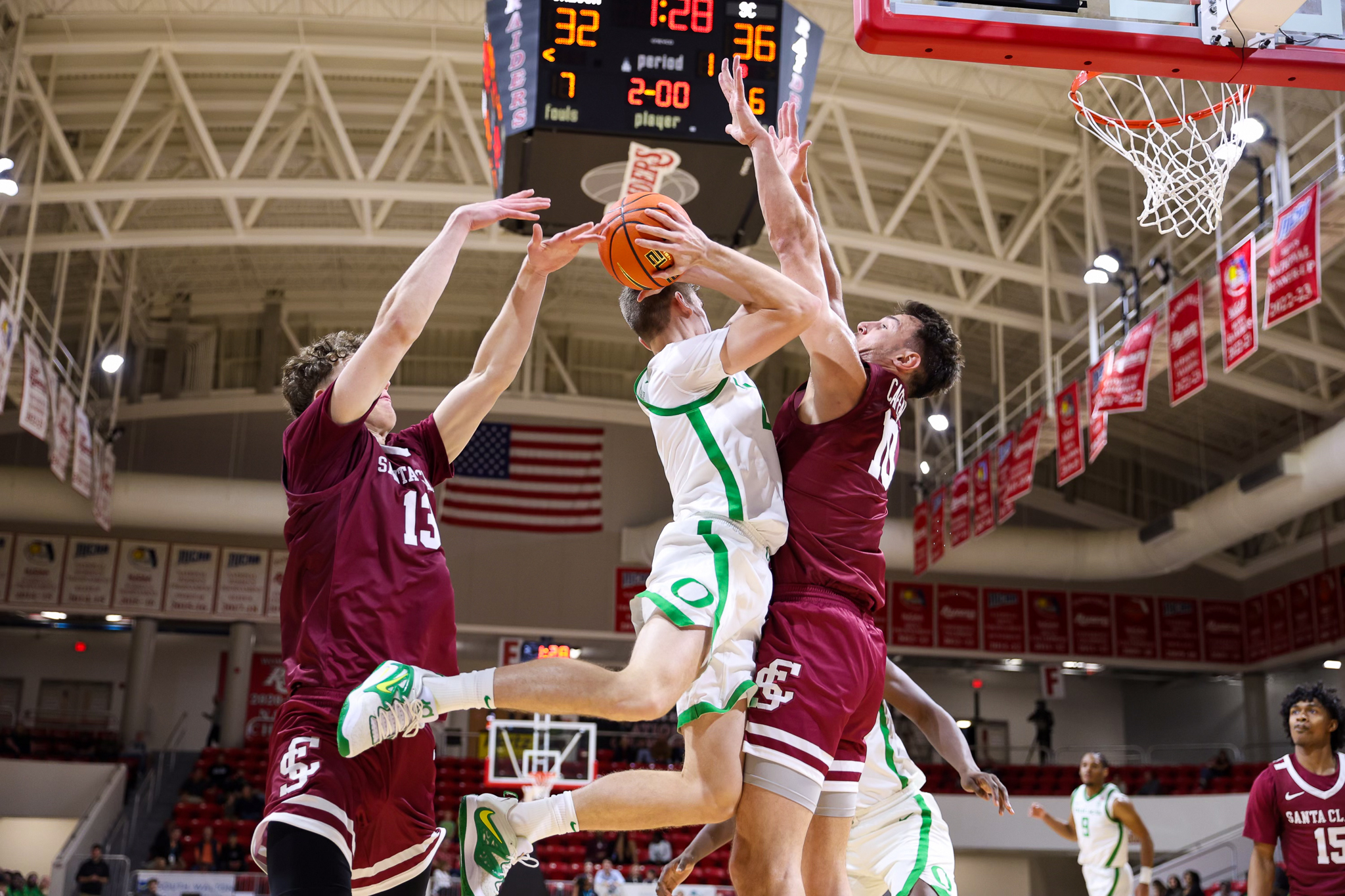 Former Raider Rigsby, Oregon Fall to Santa Clara in Emerald Coast ...