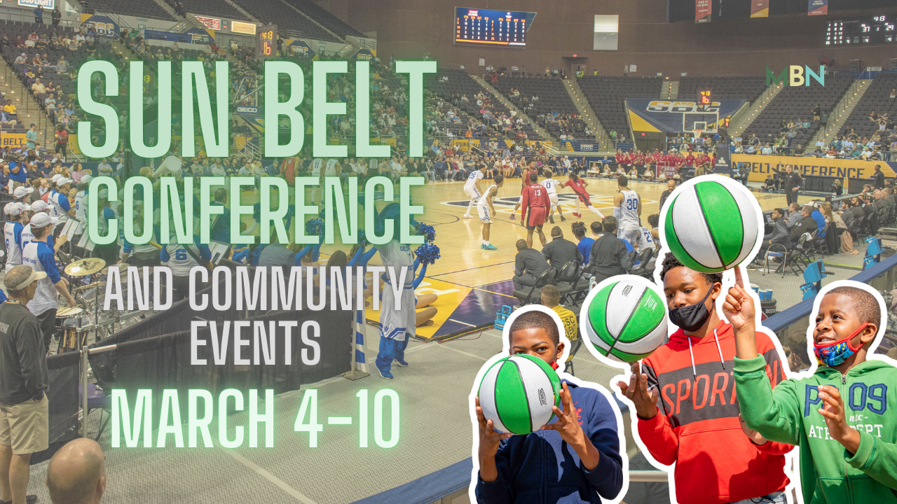 The Sun Belt Basketball Championships bring 14 teams to Pensacola for a week of competition, community events, and NCAA tournament bids.