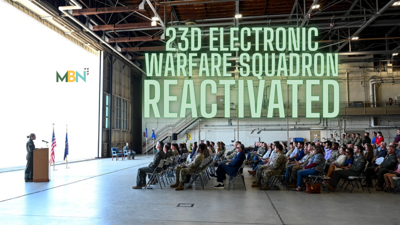 The 23d Electronic Warfare Squadron was reactivated at Eglin Air Force Base to enhance the Air Force’s electromagnetic warfare capabilities.