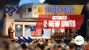 The 950th Spectrum Warfare Group added two units and changed leadership in a ceremony at Robins Air Force Base.