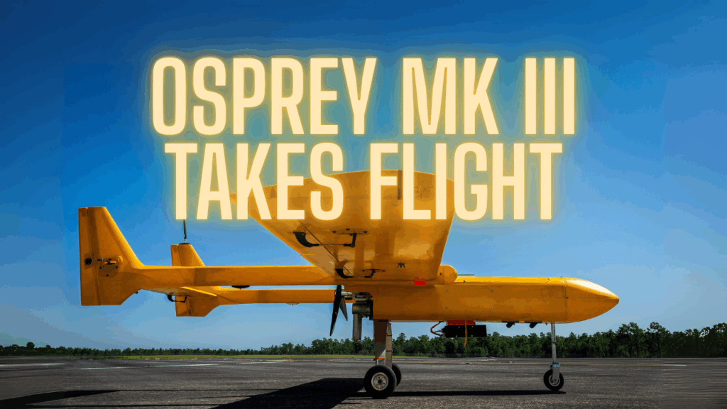 The Air Force tested an Osprey MK III drone at Duke Field with third-party navigation software, advancing efforts to develop GPS alternatives resistant to jamming and spoofing.