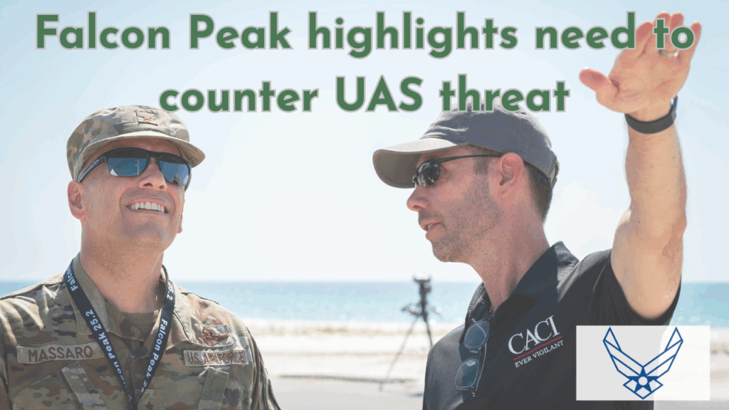 U.S. Northern Command and NORAD conducted Falcon Peak 25.2 at Eglin AFB to test counter-small UAS systems, including detection, tracking, and mitigation technologies, with demonstrations of the new Anduril fly-away kit.
