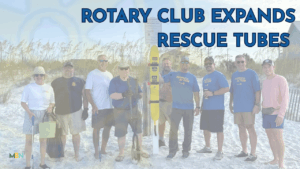 The Rotary Club of Destin is expanding its Public Rescue Tube (PRT) Project to include 26 new rescue tubes at public beach access points across Okaloosa County. This initiative, in partnership with the Rotary Club of Fort Walton Beach, aims to enhance swimmer safety. Each $500 sponsorship covers the cost of the tube, installation, and five years of maintenance. The program is part of a broader regional effort to improve swimmer safety along Northwest Florida beaches. Sponsorships are still available for the Okaloosa County expansion.