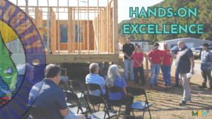 Fort Walton Beach High School’s Building Trades students debuted their under-construction tiny house and kicked off fundraising efforts to compete at the 2026 International Builders’ Show® in Orlando.