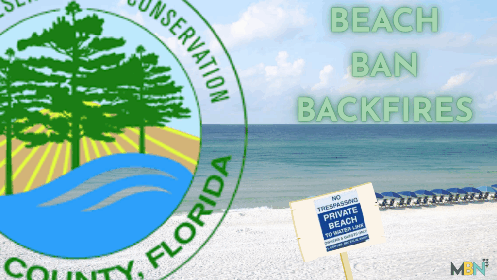A federal appeals court has ruled that Walton County must compensate private beach owners who were barred from accessing their property during COVID-19 beach shutdowns. The court ruled that the 2020 emergency ordinance constituted an unconstitutional “physical taking,” overturning a lower court decision and paving the way for landowners to recover damages and legal costs.