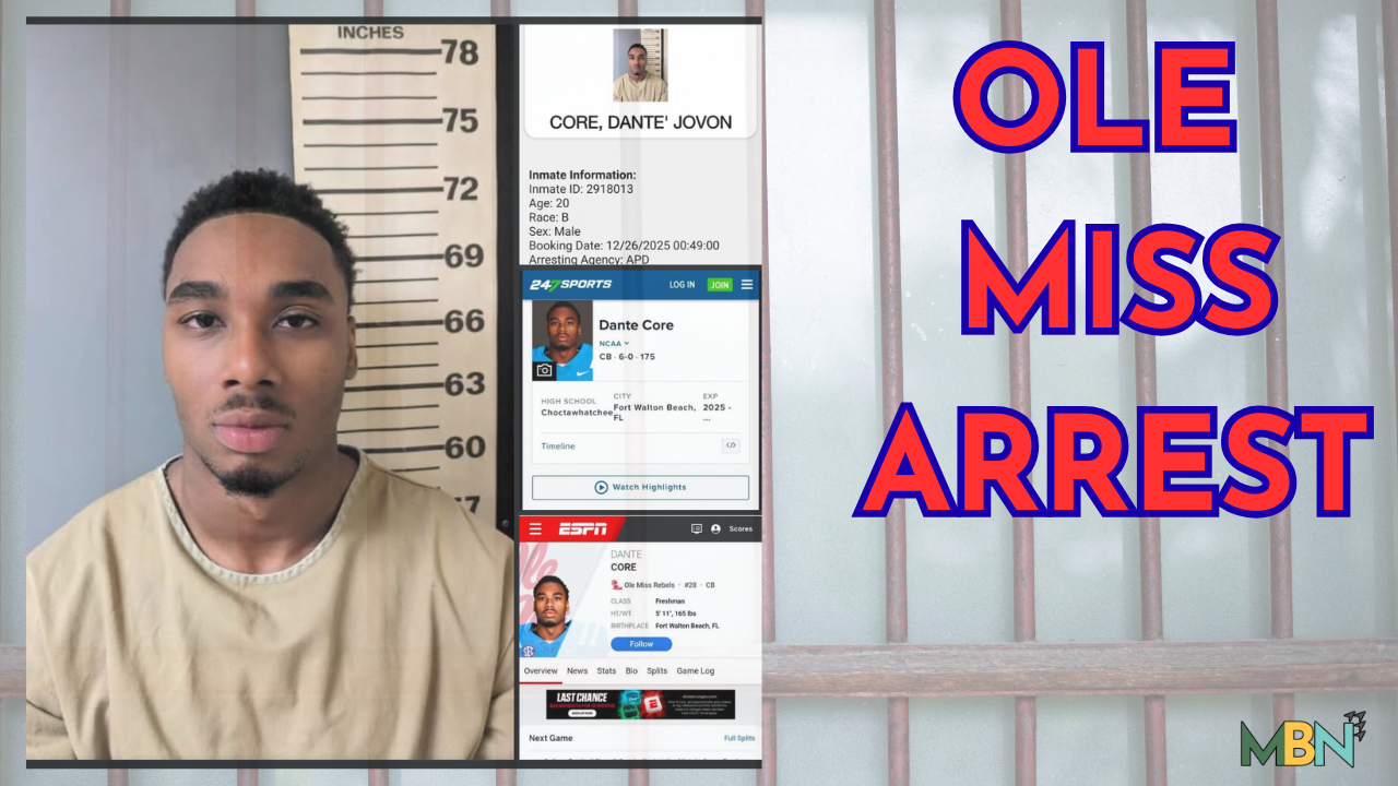 🚔🏈 A traffic stop at 111 mph led to the arrest of a Fort Walton Beach man — and Ole Miss football player — in Andalusia.