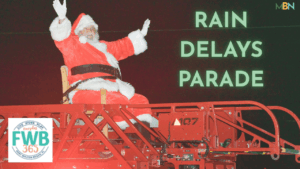Due to expected rain, the Christmas Parade has been rescheduled for December 2 and will feature a zoo-themed lineup along its traditional Eglin Parkway route.