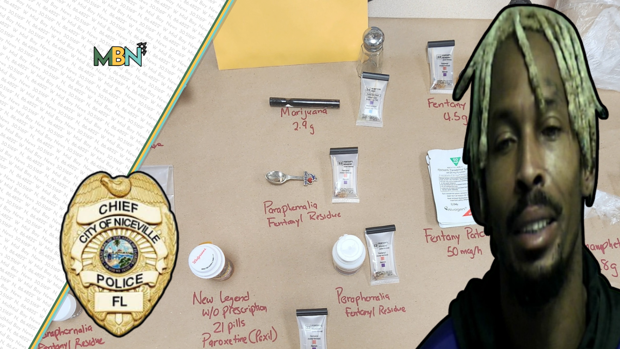 What started as a simple traffic stop in Niceville quickly turned into a major drug bust involving fentanyl, meth, and dozens of pills.