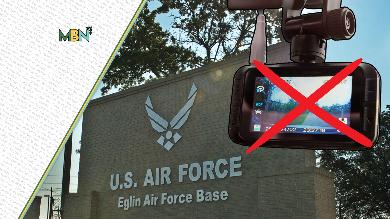 🎥❌ Dash cams at the gate? Not anymore. A new Eglin policy tightens security—and drivers need to comply before March 1.
