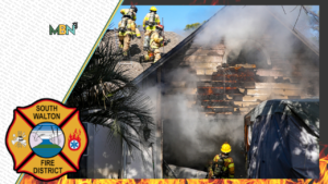 Flames tore through a Santa Rosa Beach garage Monday afternoon — sending one resident to the hospital and triggering urgent heater safety warnings from fire officials.