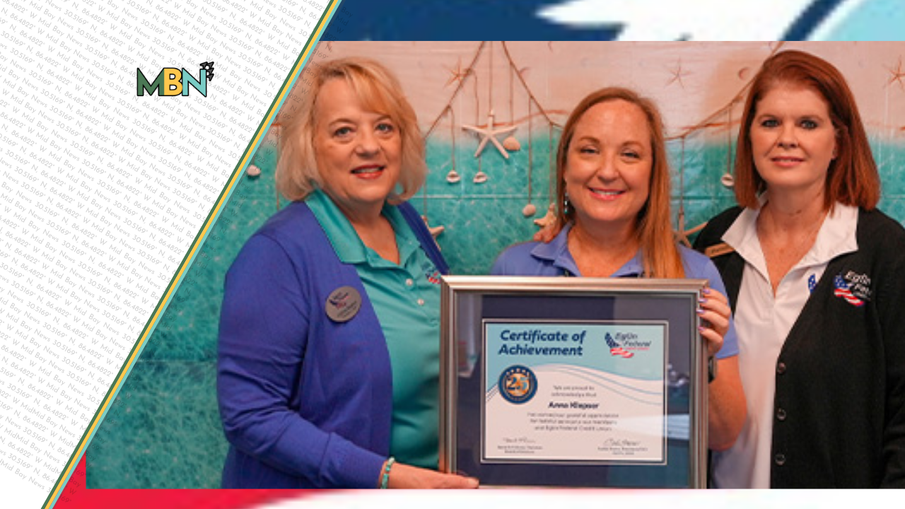 A familiar face at the Bluewater Bay branch is celebrating a major milestone: 25 years of helping members at Eglin Federal Credit Union.