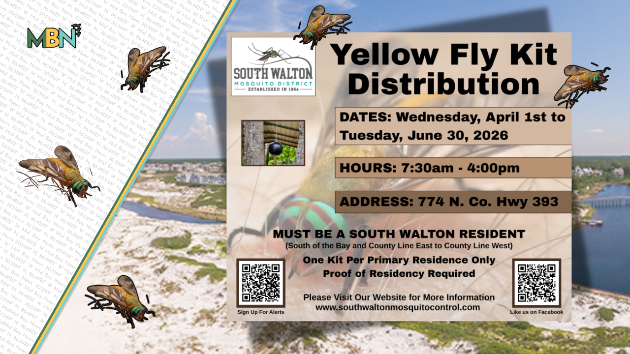 Spring in South Walton means warm weather and the return of yellow flies. Local officials are offering free traps to help residents fight the painful pests.