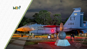 Before sunrise, a powerful piece of Air Force history rolled through Eglin’s gates — headed for a new mission on display.