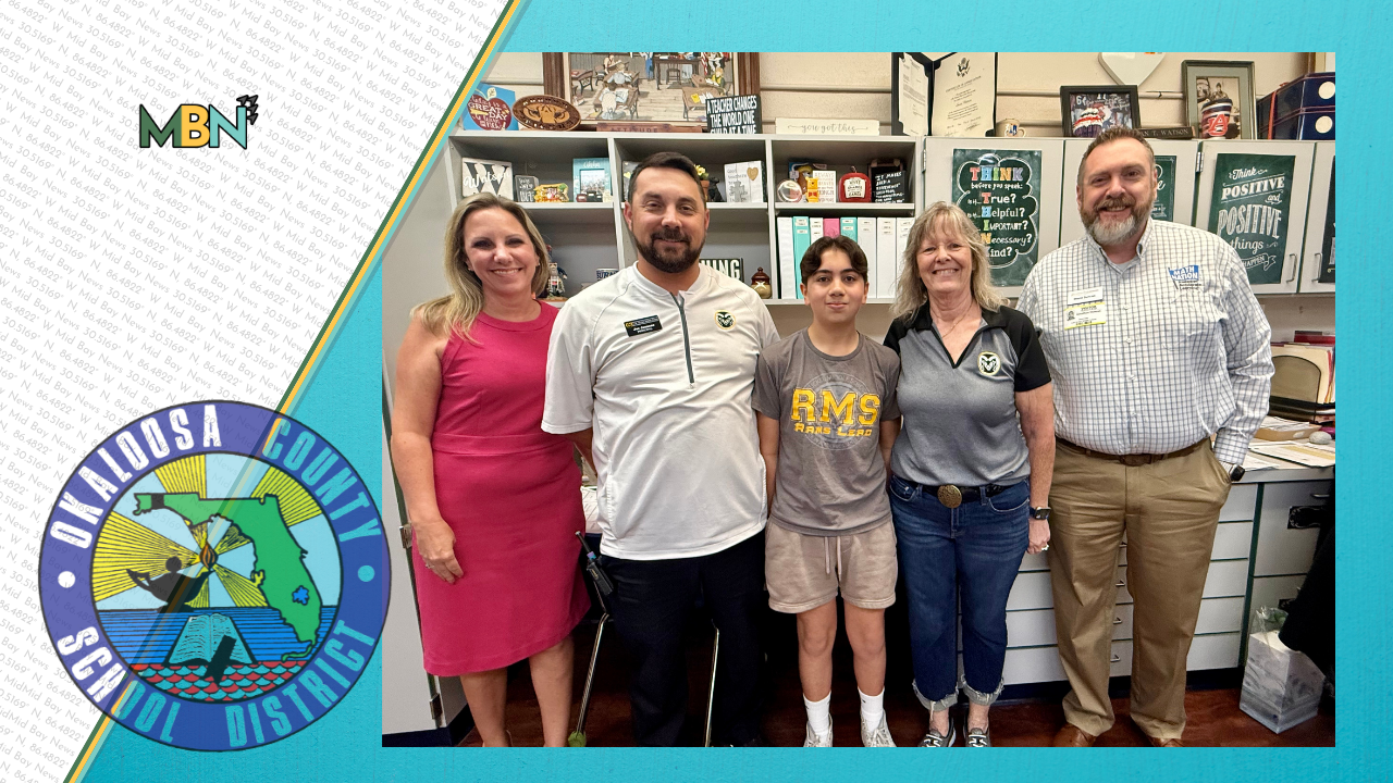 A Niceville middle schooler just turned a perfect math score into statewide bragging rights and an ice cream party for his classmates.