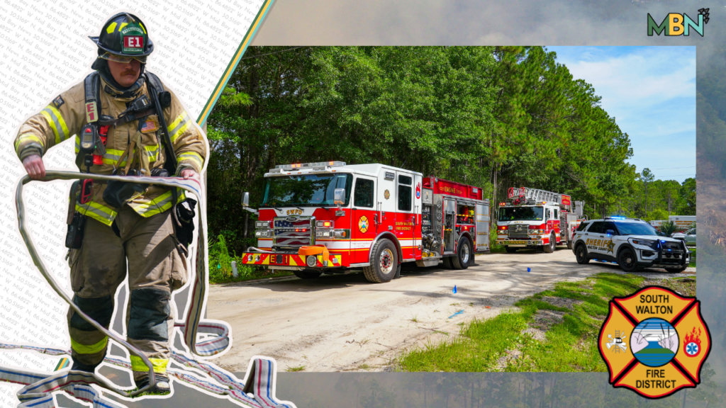 Firefighters in South Walton successfully contained a nearly six-acre woods fire and extinguished a house fire within hours of each other Monday afternoon.