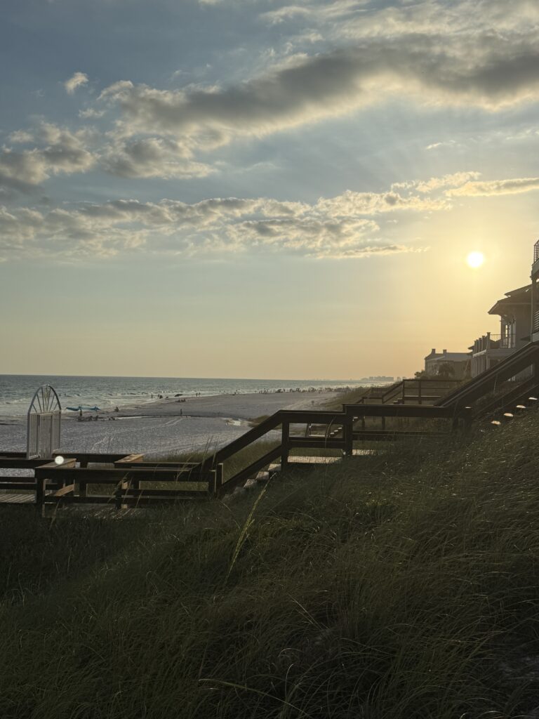Miramar Beach at Sunset from Santa Rosa Beach (30A) - Spooky Lane Beach Access, Walton County.