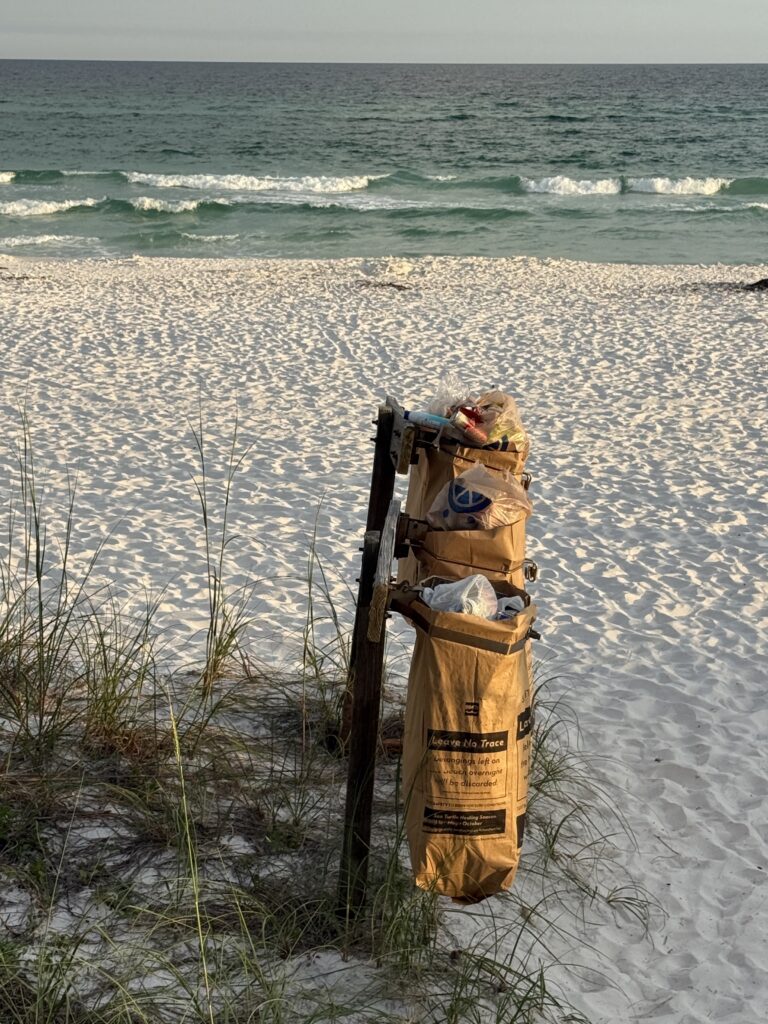 Vacationers keeping our Beaches Clean in Walton County.