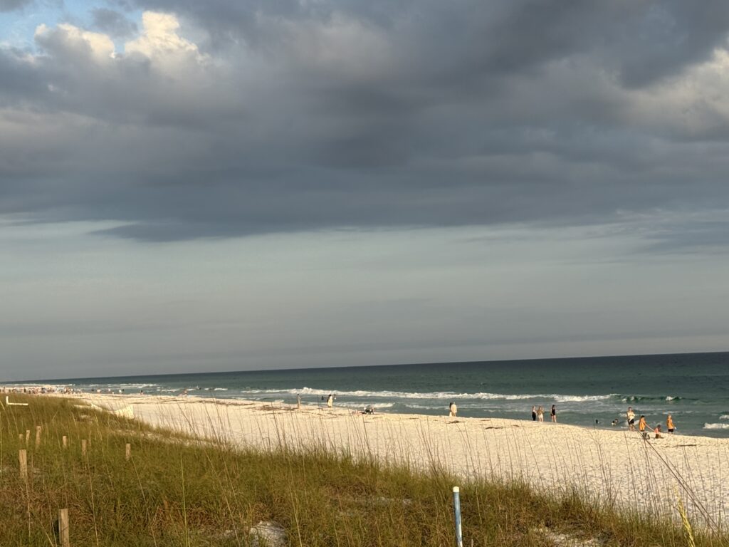 Sunset at Spooky Lane Beach Access in Walton County.  