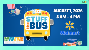 Residents can donate school supplies at Walmart stores across Okaloosa County on Aug. 1 as part of the annual Stuff the Bus campaign benefiting local students.