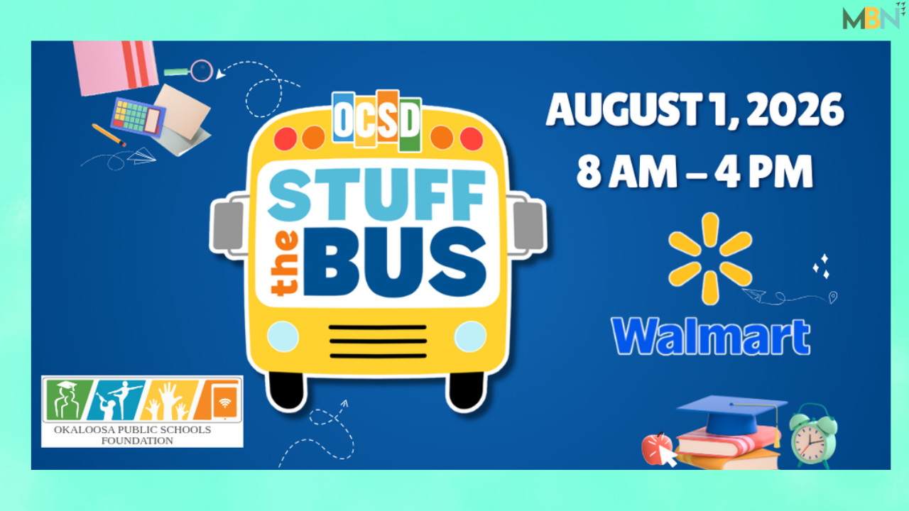 Residents can donate school supplies at Walmart stores across Okaloosa County on Aug. 1 as part of the annual Stuff the Bus campaign benefiting local students.