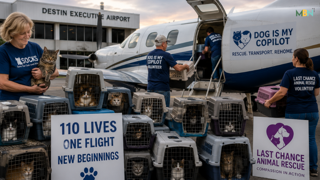 A partnership between three animal rescue organizations will fly more than 100 Fort Walton Beach cats to Maryland, opening shelter space while giving the animals a better chance at finding permanent homes.