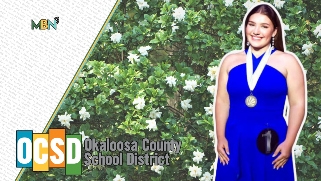 Niceville High School senior Julia Milz earns the Distinguished Young Woman of Okaloosa County 2027 title, celebrating her academic achievement, leadership and character.