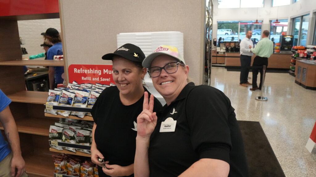 Wawa employees smiling