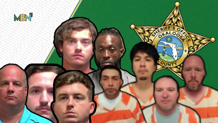 A four‑day undercover operation in Okaloosa County resulted in nine arrests for online child solicitation and one additional arrest of a registered sex offender violating pretrial conditions.