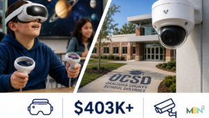Okaloosa County schools are investing $403,752 in virtual reality classroom technology, teacher training, and expanded security cameras at Laurel Hill School.
